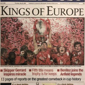 Liverpool Win The Champions League Newspaper